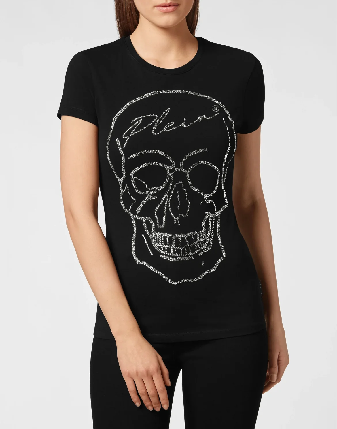 T-shirt Sexy Pure with Crystals, цвет: Черный