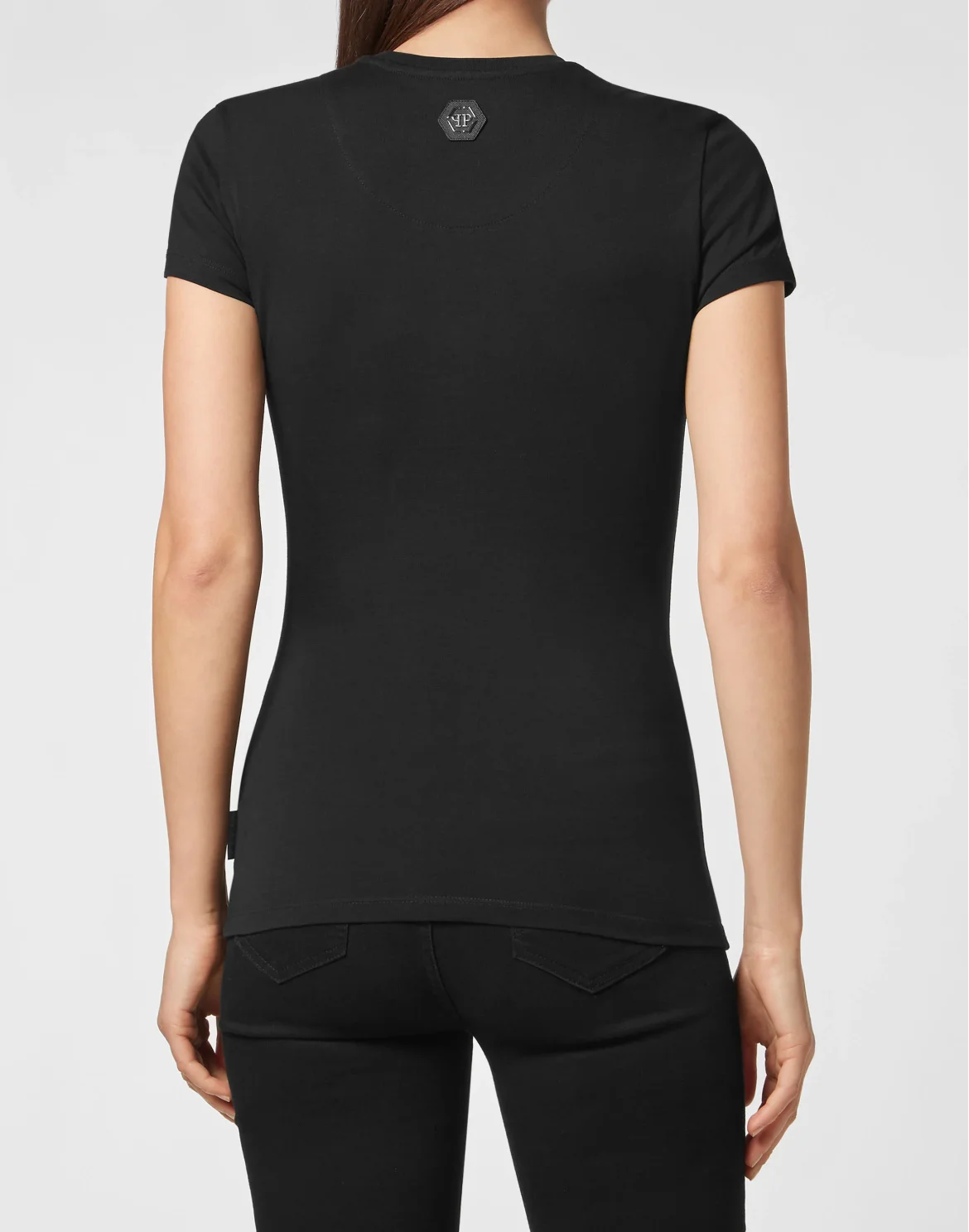 T-shirt Sexy Pure Hexagon with Crystals, цвет: Черный