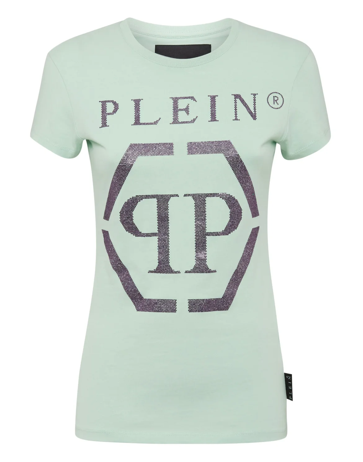 T-shirt Sexy Pure Hexagon with Crystals, цвет: Зеленый
