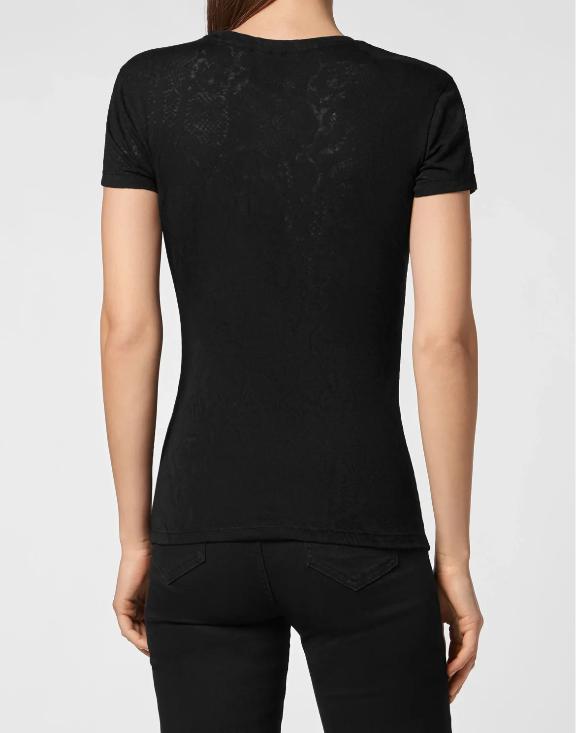 T-shirt Sexy Pure Philipp Plein TM with Crystals, цвет: Черный