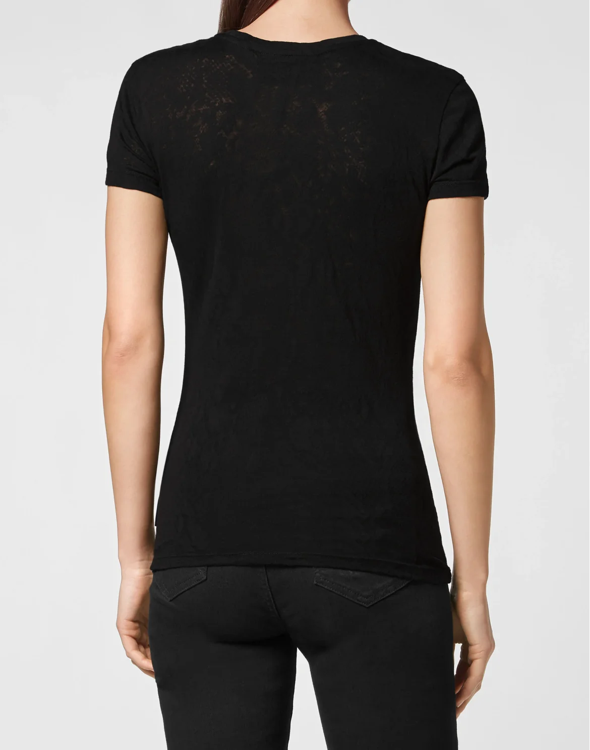 T-shirt Sexy Pure with Crystals, цвет: Черный