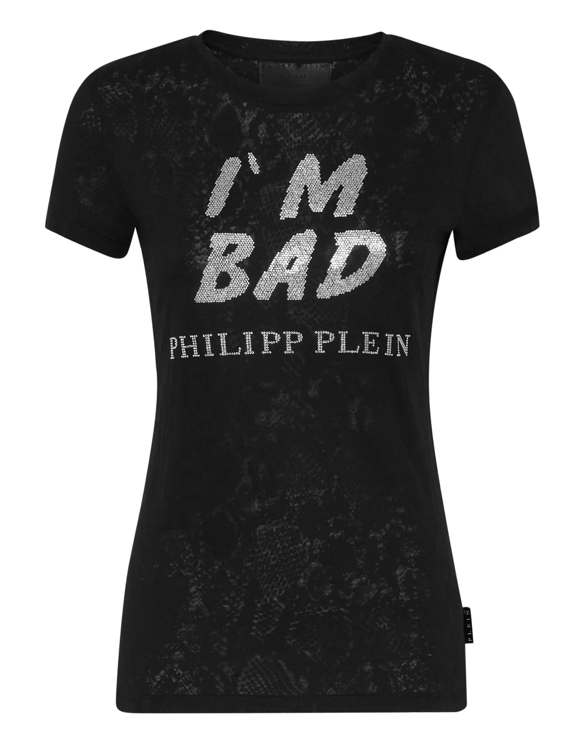 T-shirt Sexy Pure with Crystals, цвет: Черный