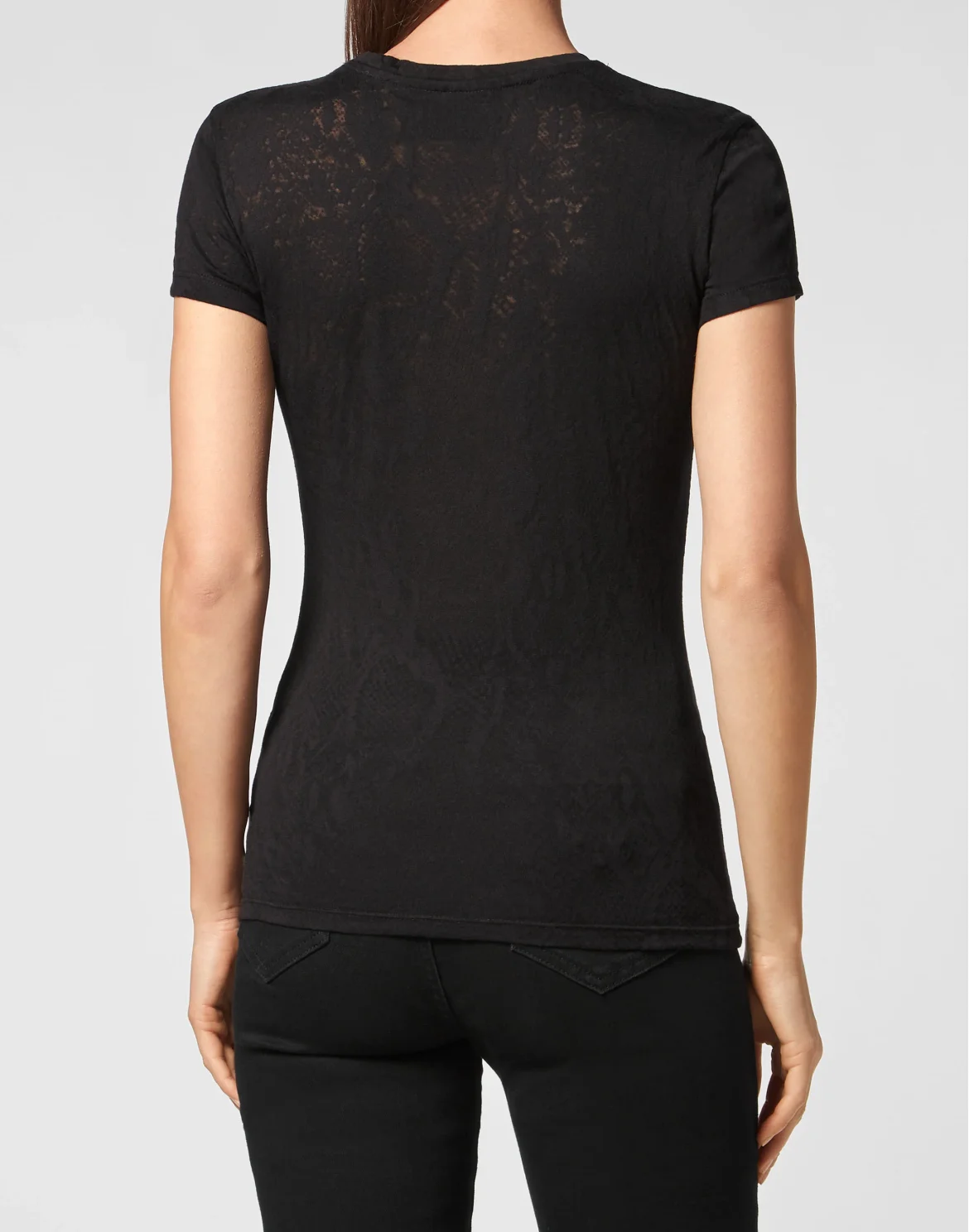 T-shirt Sexy Pure Philipp Plein TM with Crystals, цвет: Черный