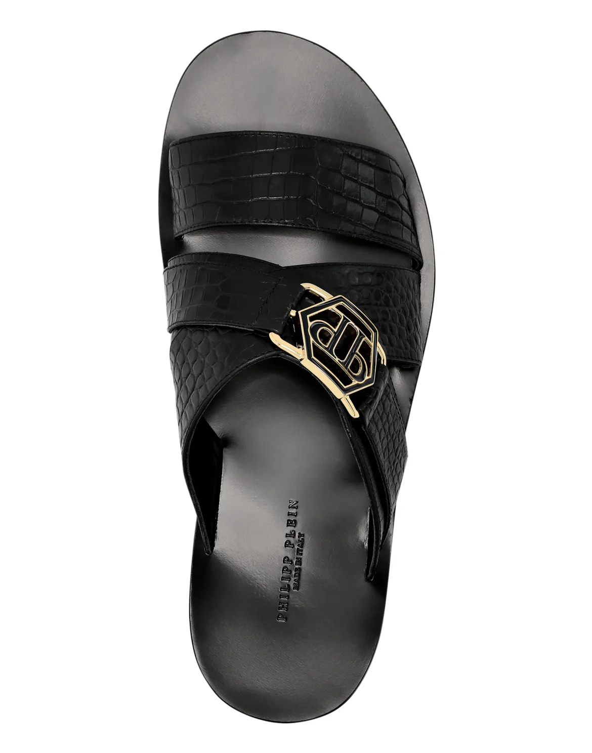Cocco Print Sandals Flat, цвет: Черный