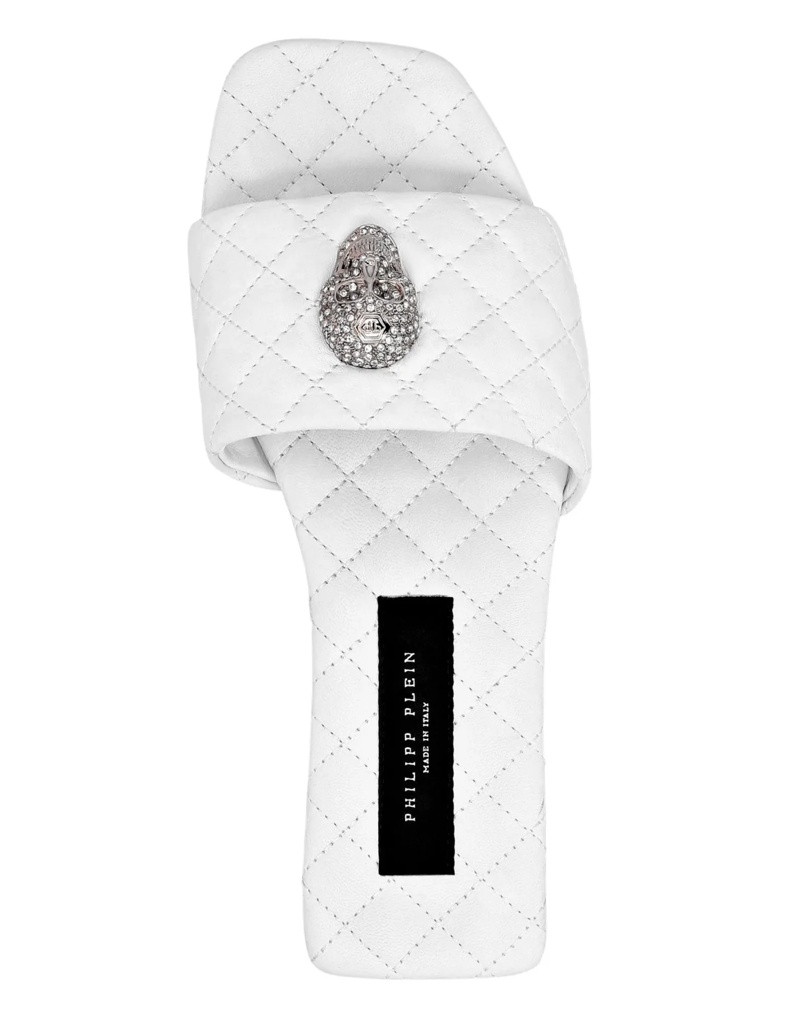 Sandals Flat Crystal Skull, цвет: Белый
