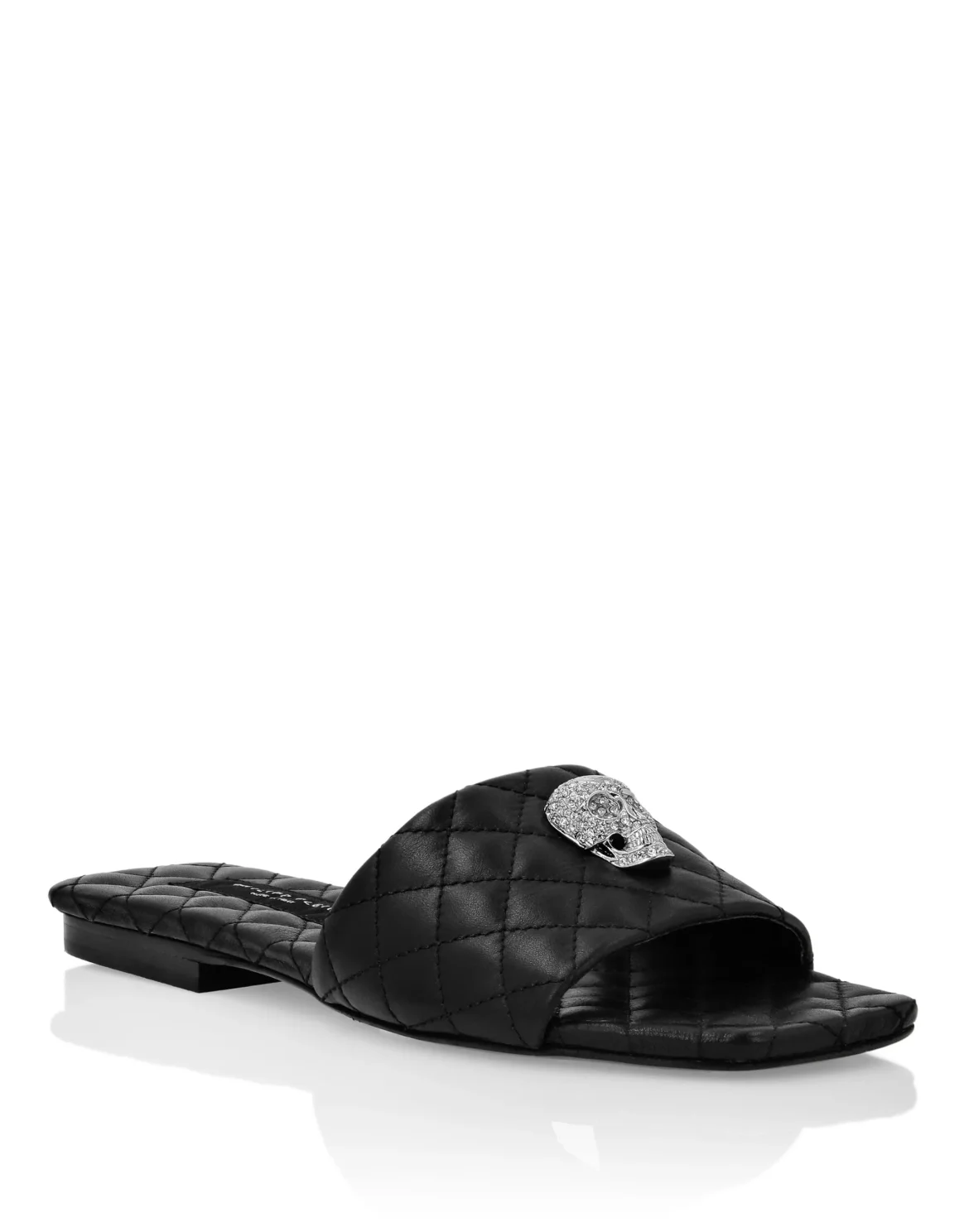 Sandals Flat Crystal Skull, цвет: Черный