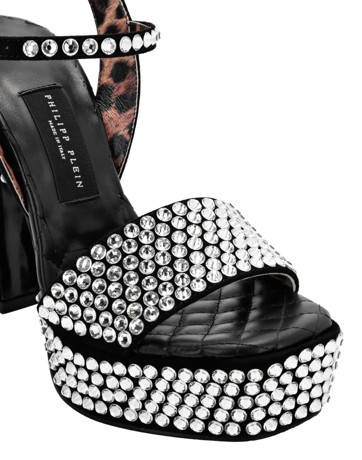 Strass Platform Sandals, цвет: Черный