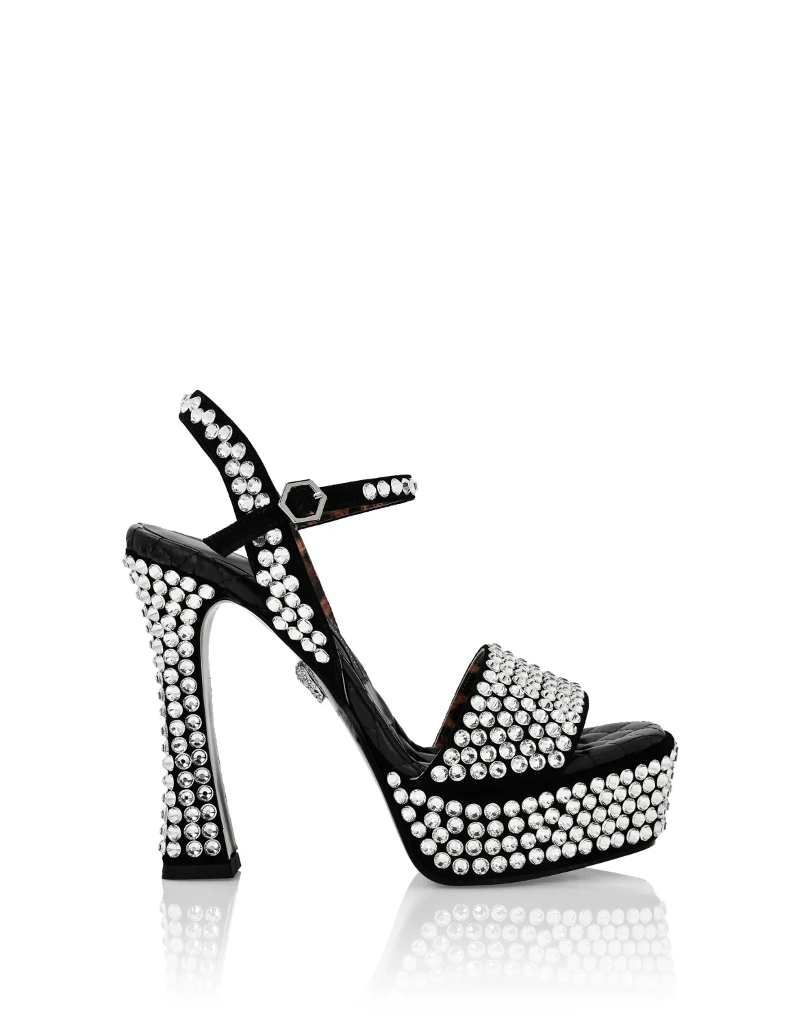 Strass Platform Sandals, цвет: Черный