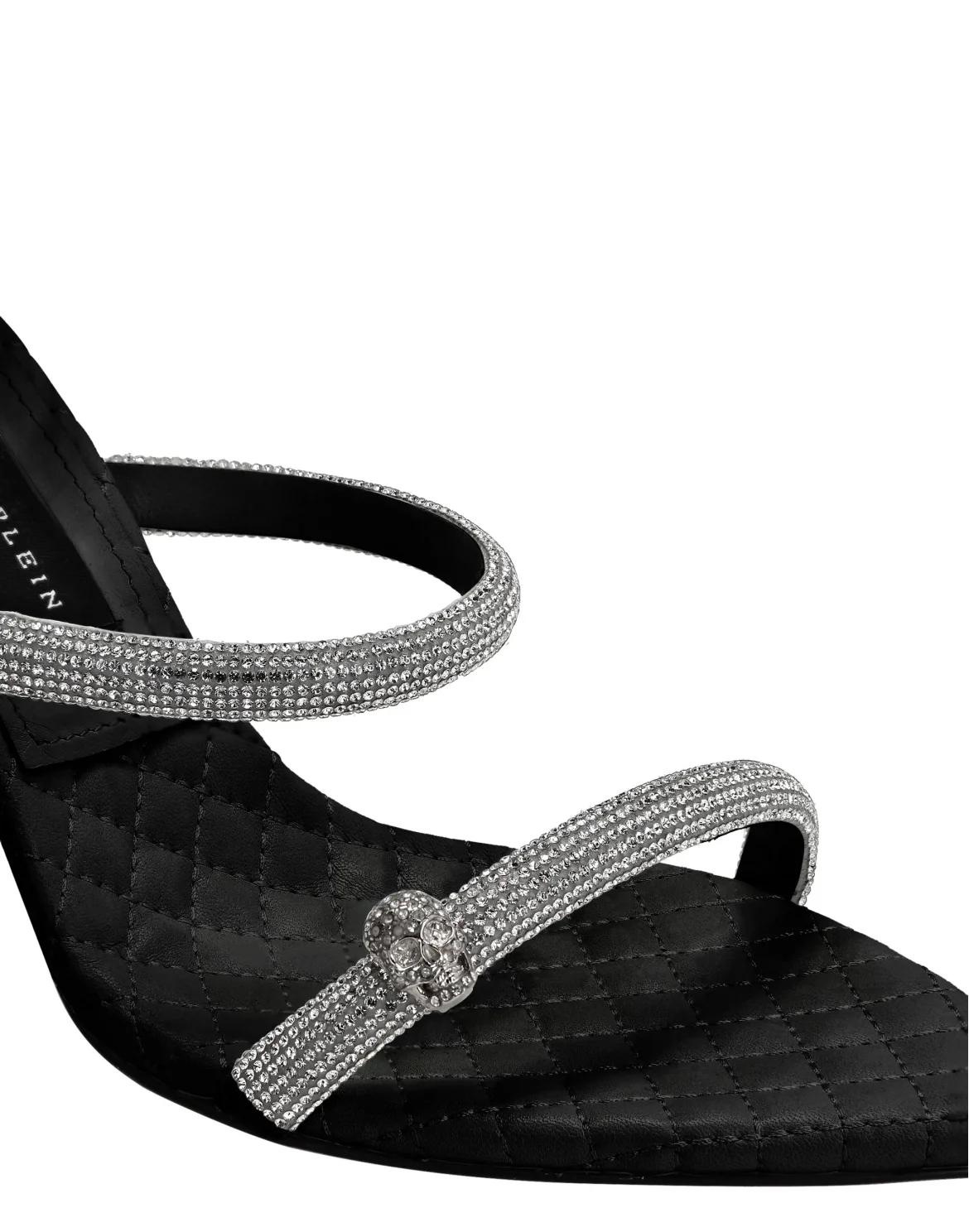 Crystal Lace-up Sandals, цвет: Черный