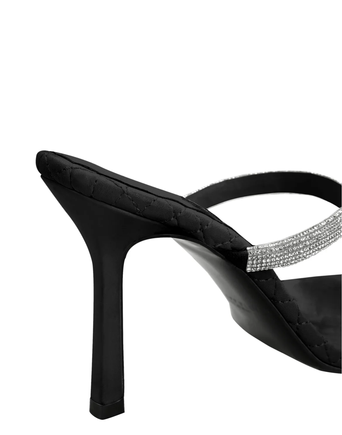 Crystal Lace-up Sandals, цвет: Черный