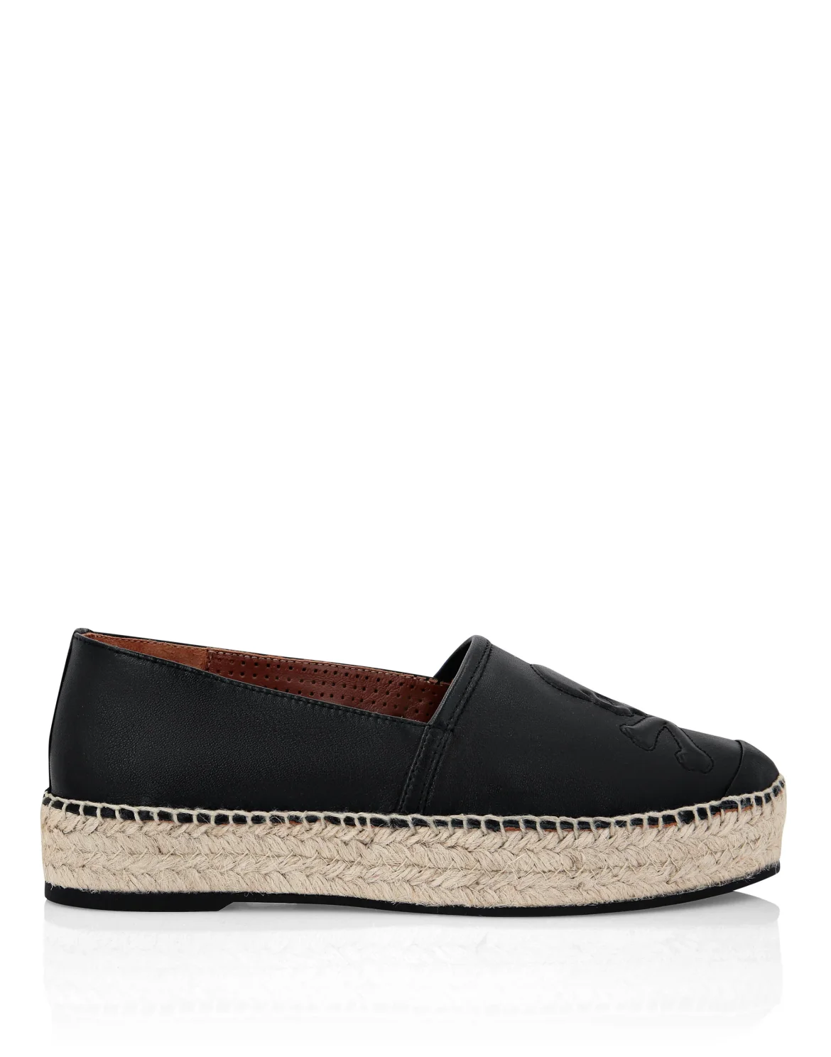 Leather Espadrillas, цвет: Черный
