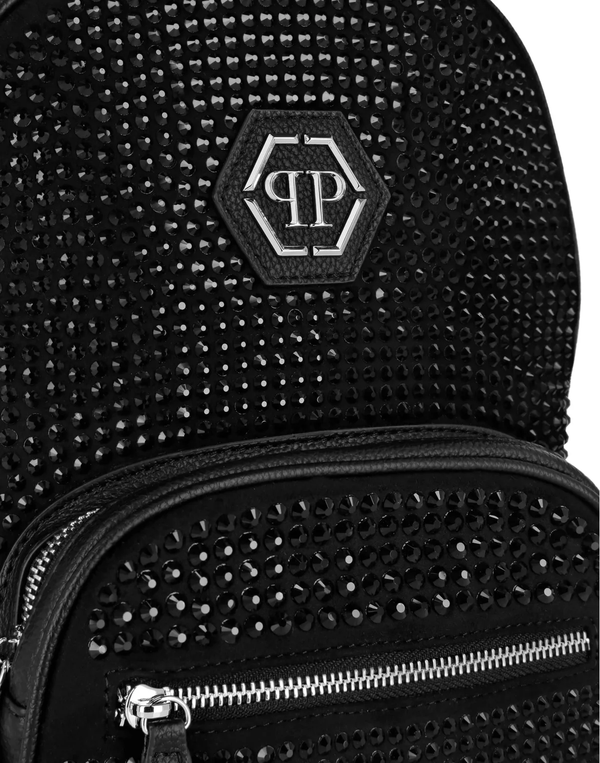 BACKPACK 31x15x26 STUDS AND HEXAGON, цвет: Черный