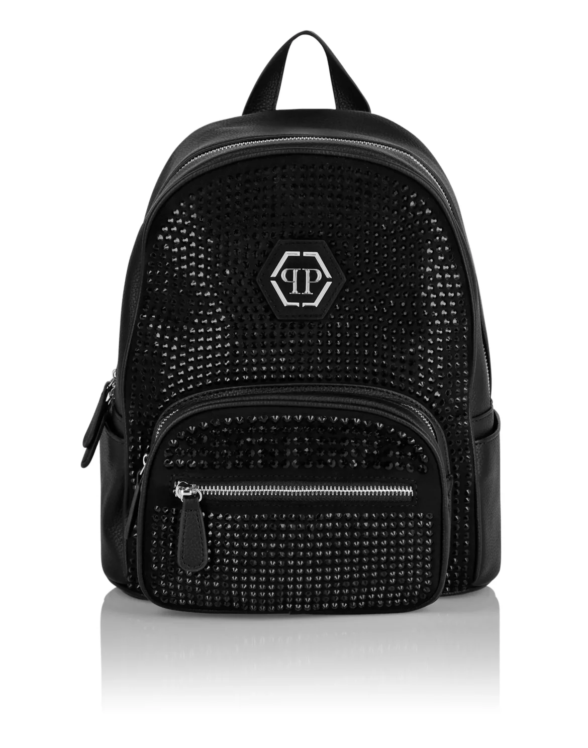 BACKPACK 31x15x26 STUDS AND HEXAGON, цвет: Черный