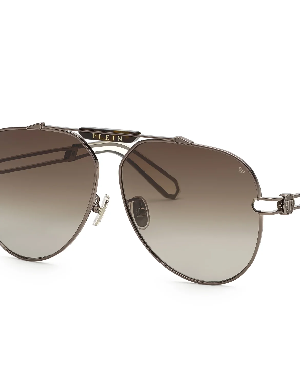 Sunglasses Aviator GOLDEN PLEIN SEVENTIES, цвет: Серый