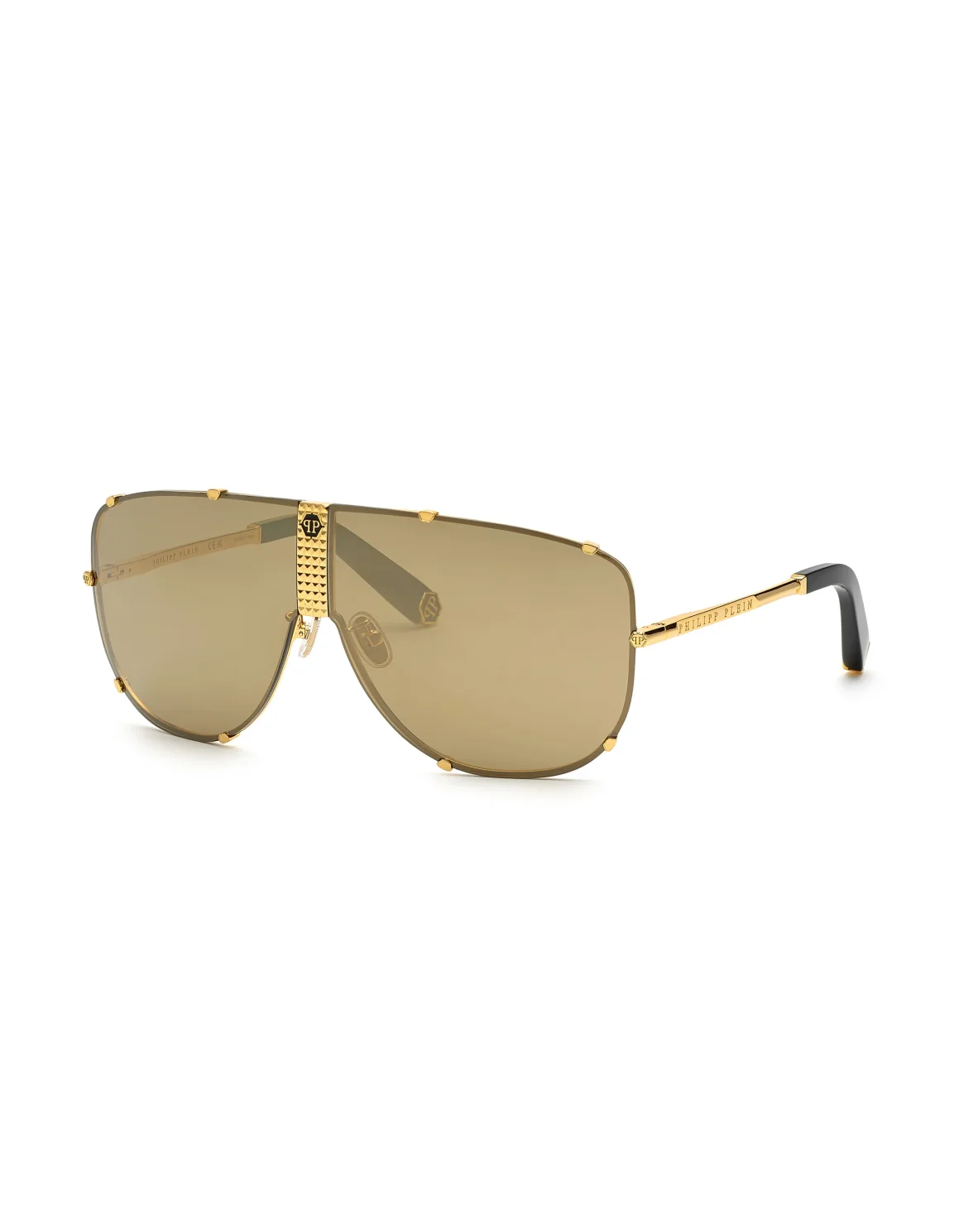 Sunglasses Aviator PLEIN STUD, цвет: Золотой