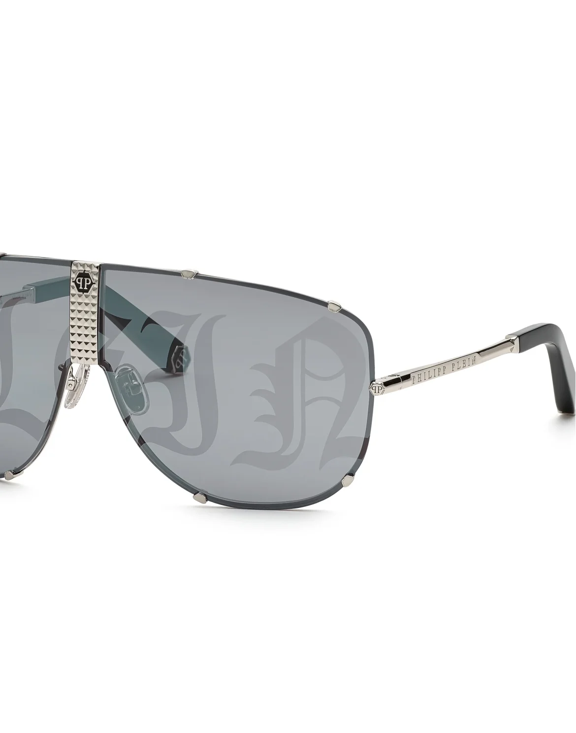 Sunglasses Aviator PLEIN STUD, цвет: Золотой