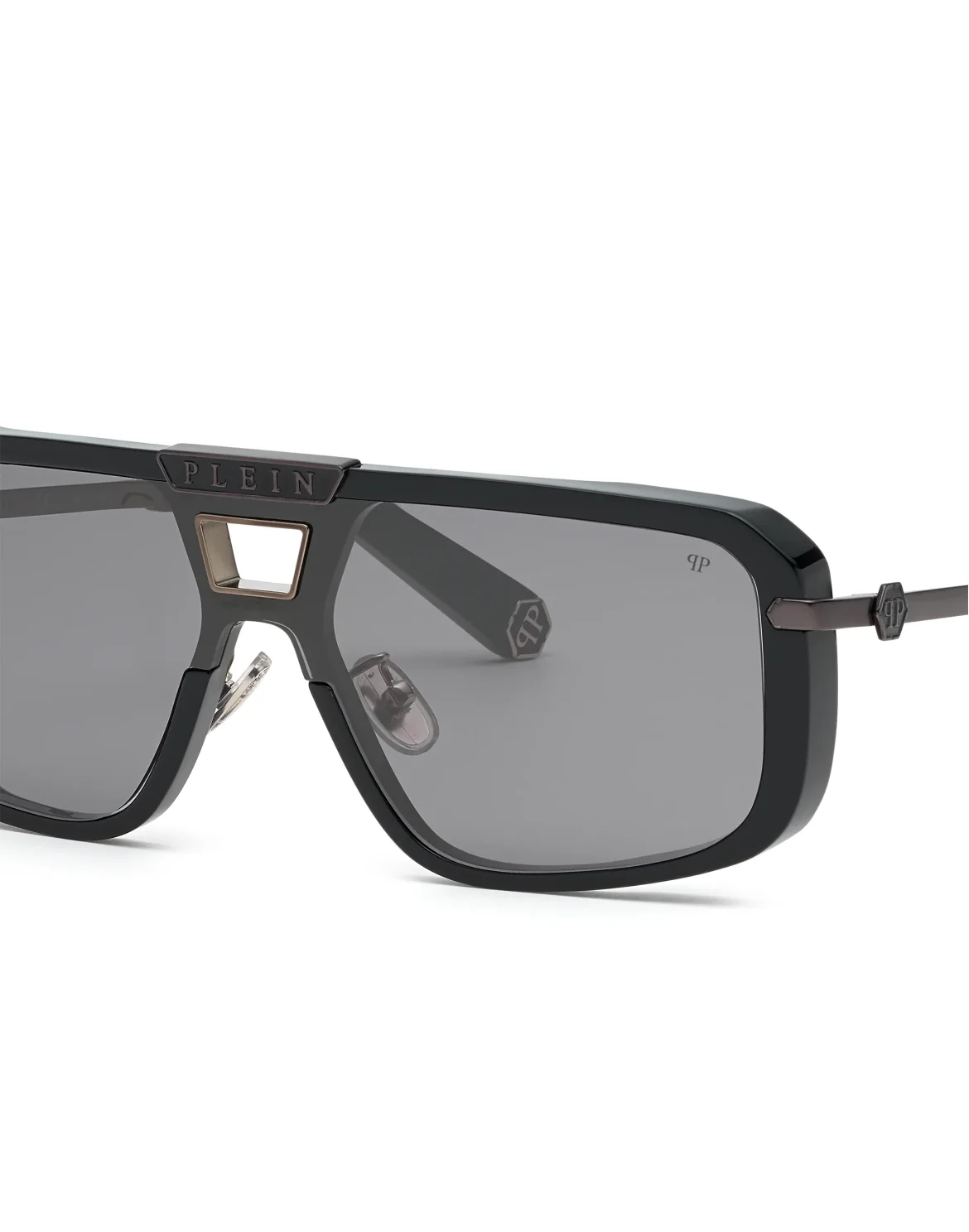 Sunglasses Rectangular Plein Legacy + NFT, цвет: Черный