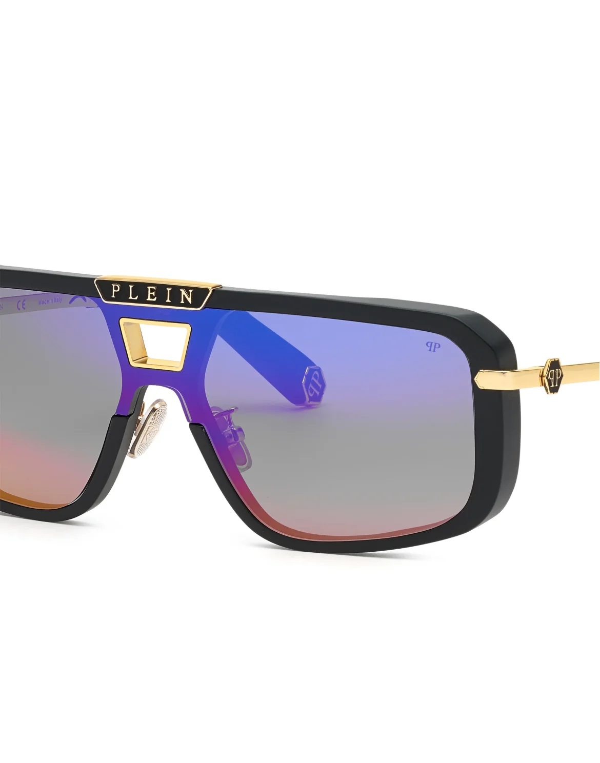 Sunglasses Rectangular Plein Legacy + NFT, цвет: Черный