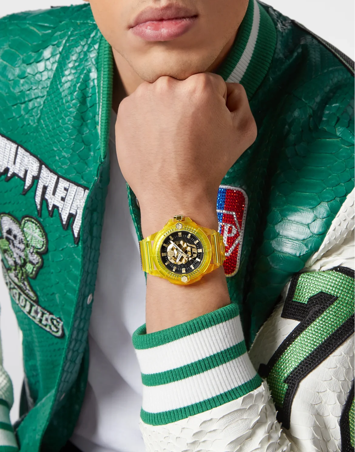 THE $KULL TECH EDIT WATCH, цвет: Желтый