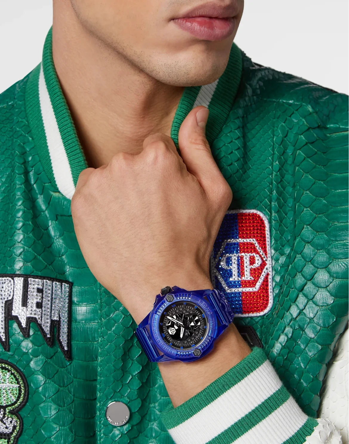 THE $KULL TECH EDIT WATCH, цвет: Синий