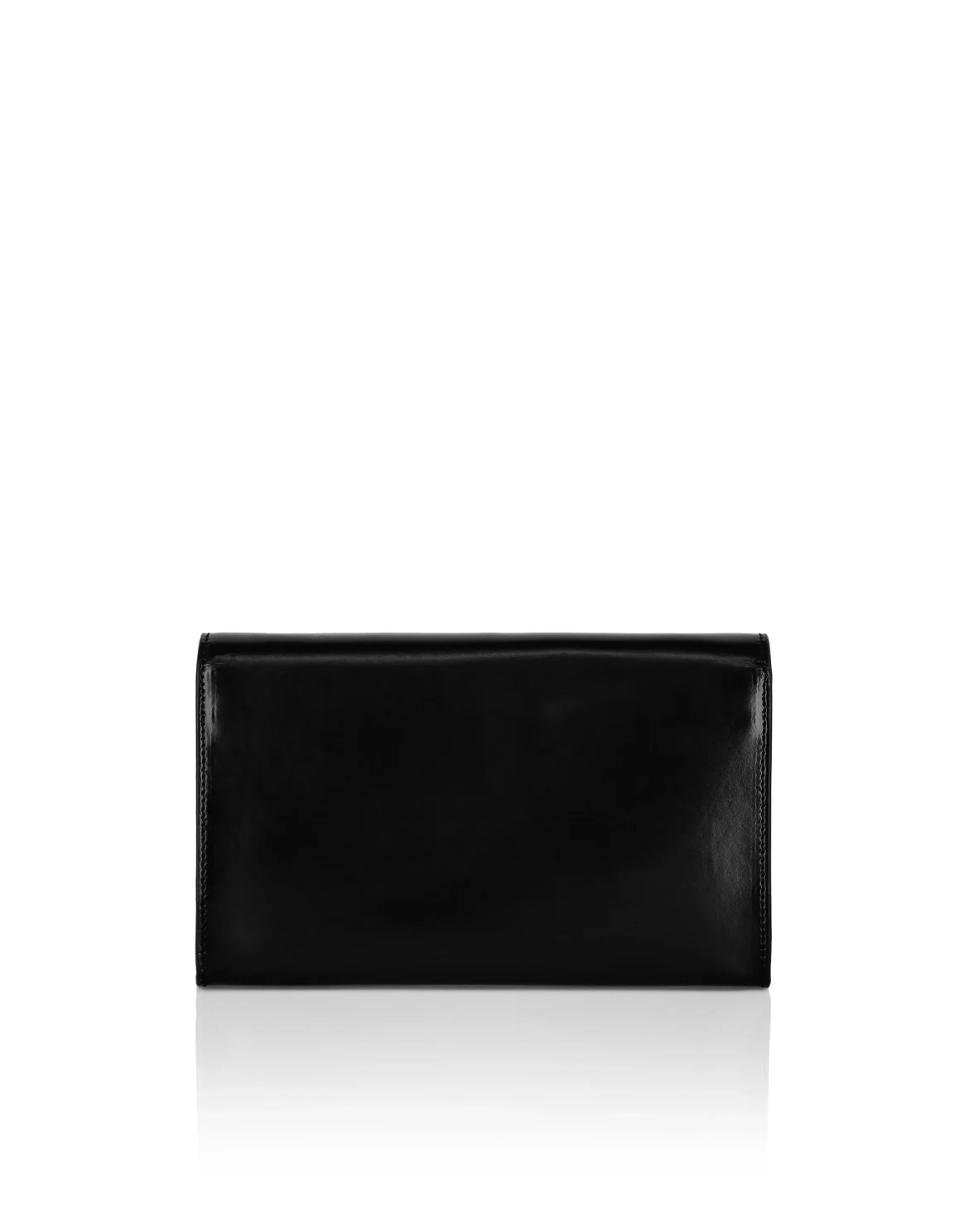 Leather Mirror Shoulder Bag, цвет: Черный
