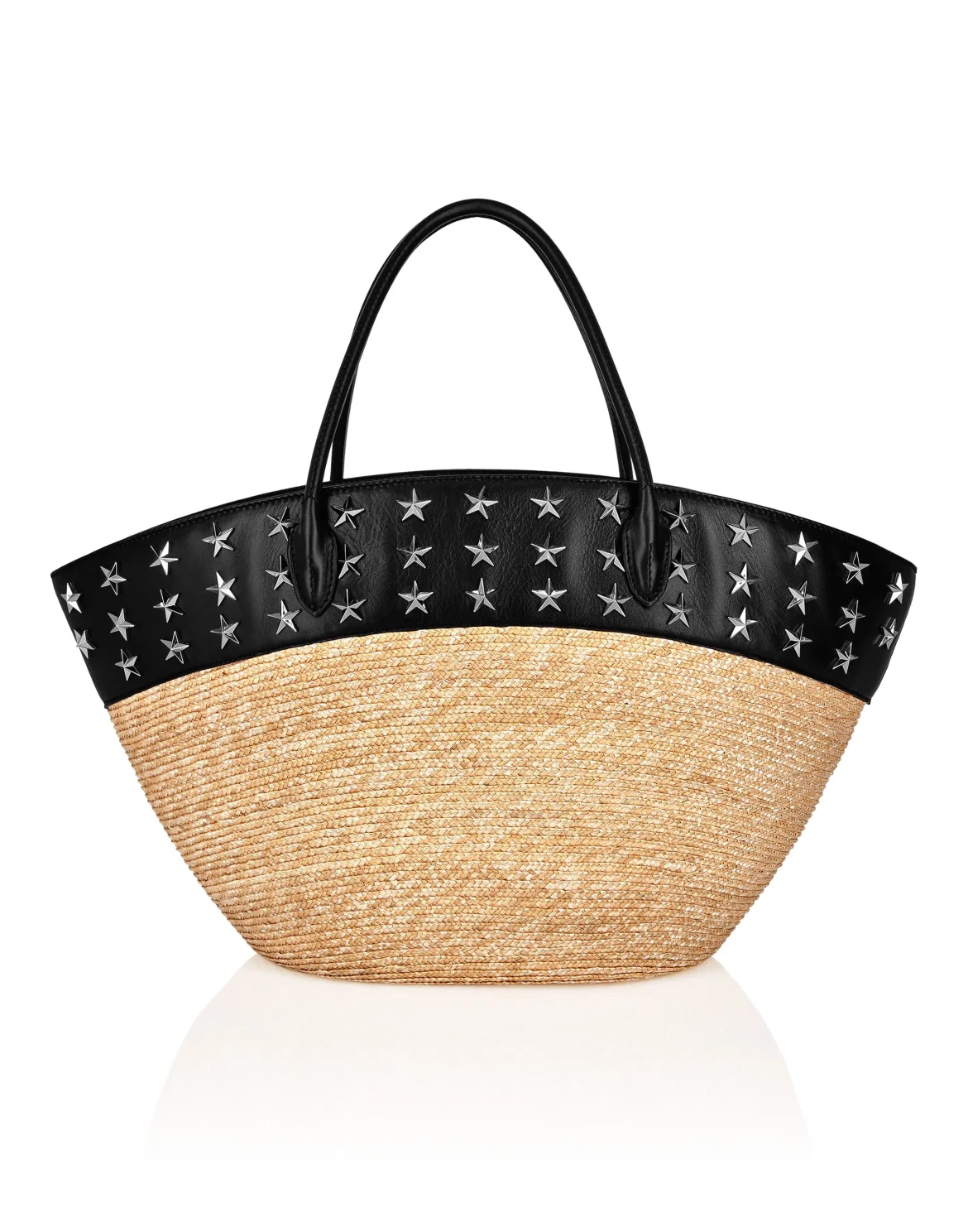 Raffia Handle Bag, цвет: Бежевый