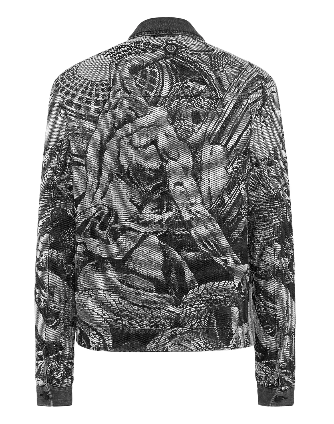 Denim Zip Jacket Tattoo, цвет: Серый
