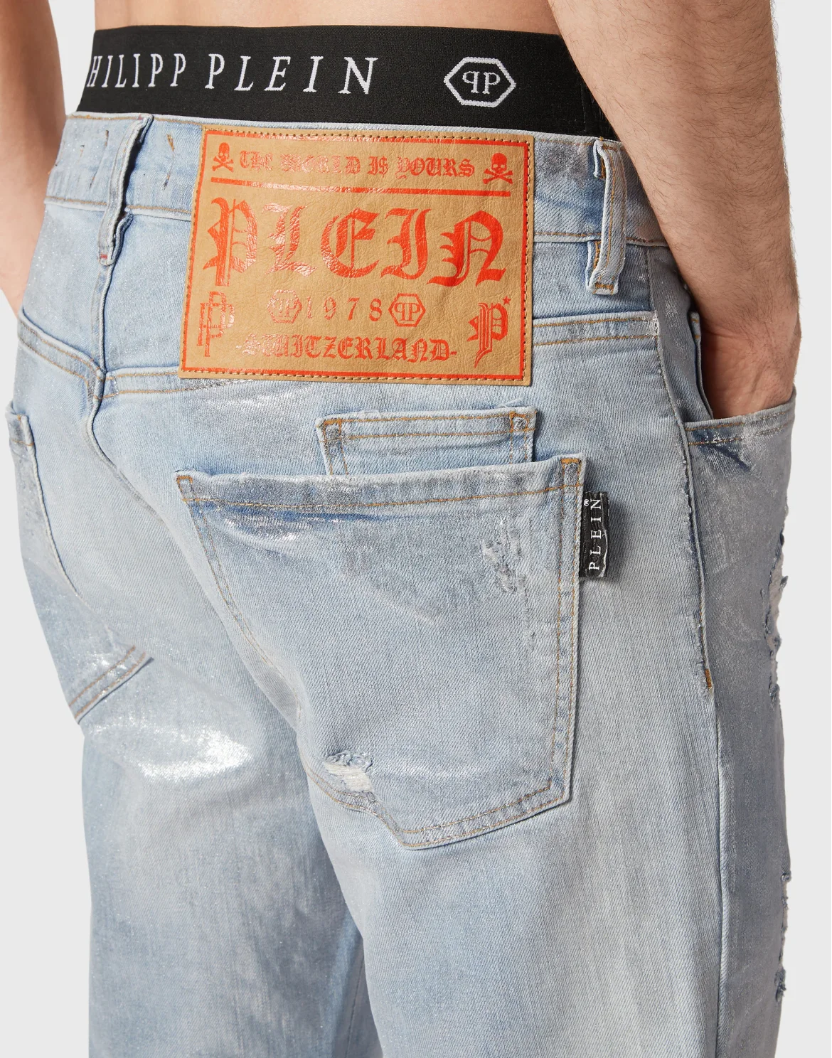 Denim Trousers Super Straight Cut, цвет: Синий