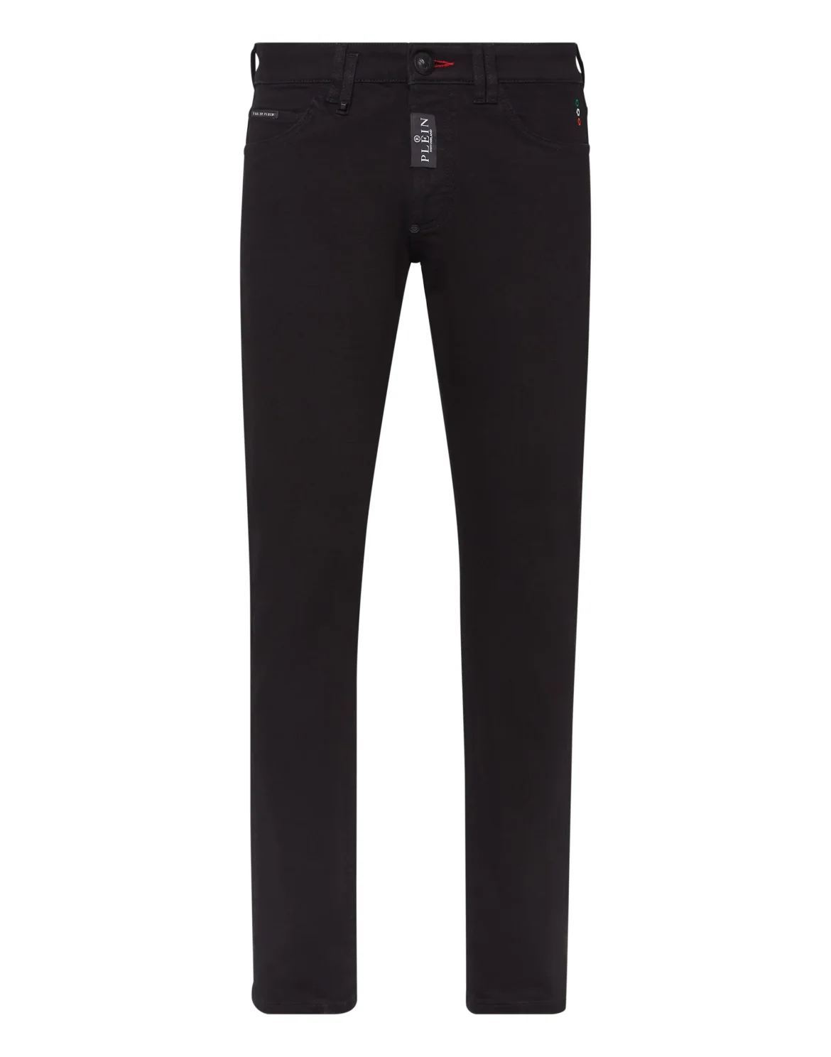 Denim Trousers Super Straight Cut Skull, цвет: Черный