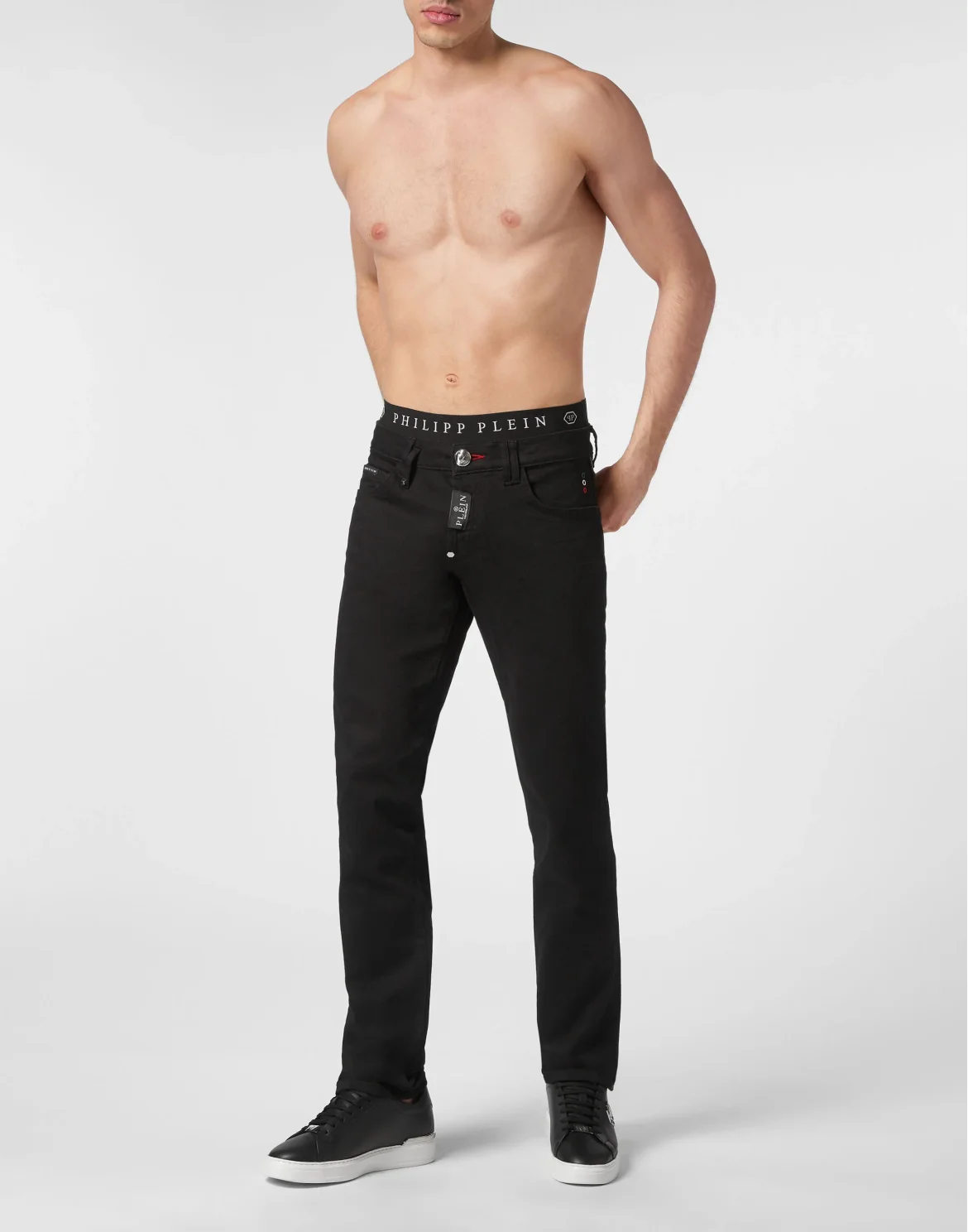 Denim Trousers Straight Supreme, цвет: Черный