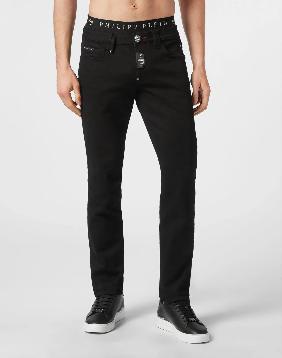 Denim Trousers Straight Supreme, цвет: Черный