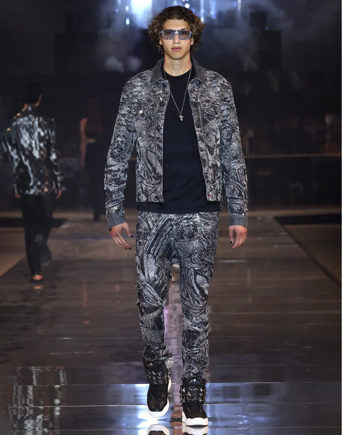 Denim Trousers Super Straight Cut Tattoo, цвет: Серый
