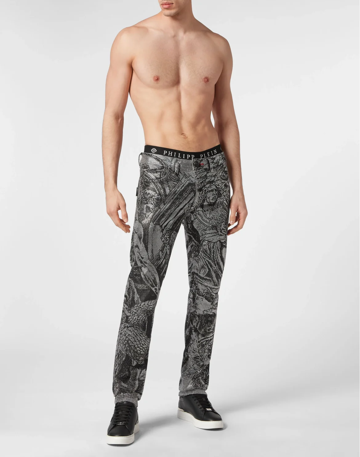 Denim Trousers Super Straight Cut Tattoo, цвет: Серый