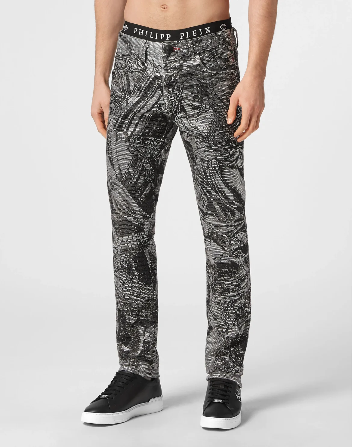 Denim Trousers Super Straight Cut Tattoo, цвет: Серый