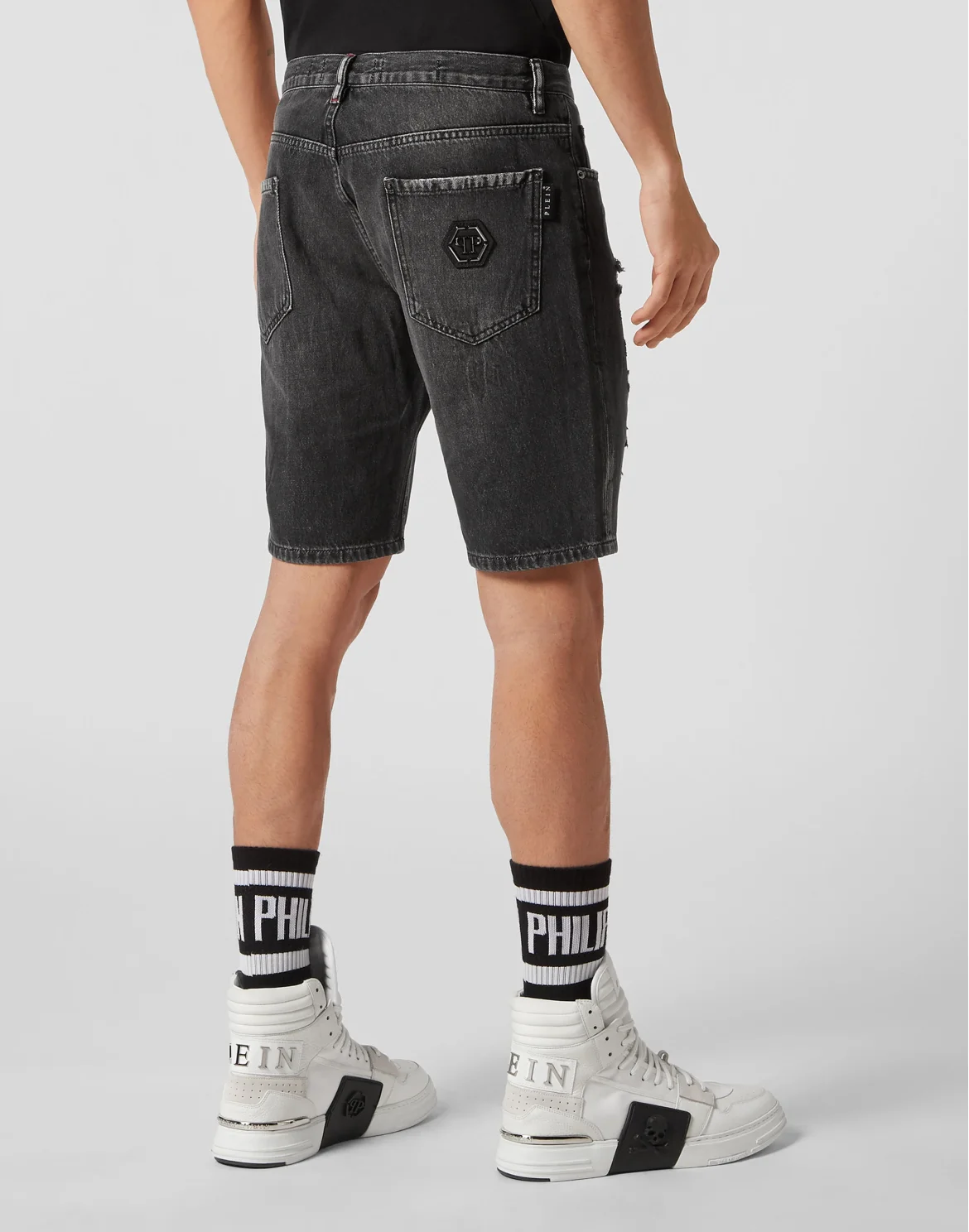 Denim Shorts Mykonos Fit, цвет: Черный