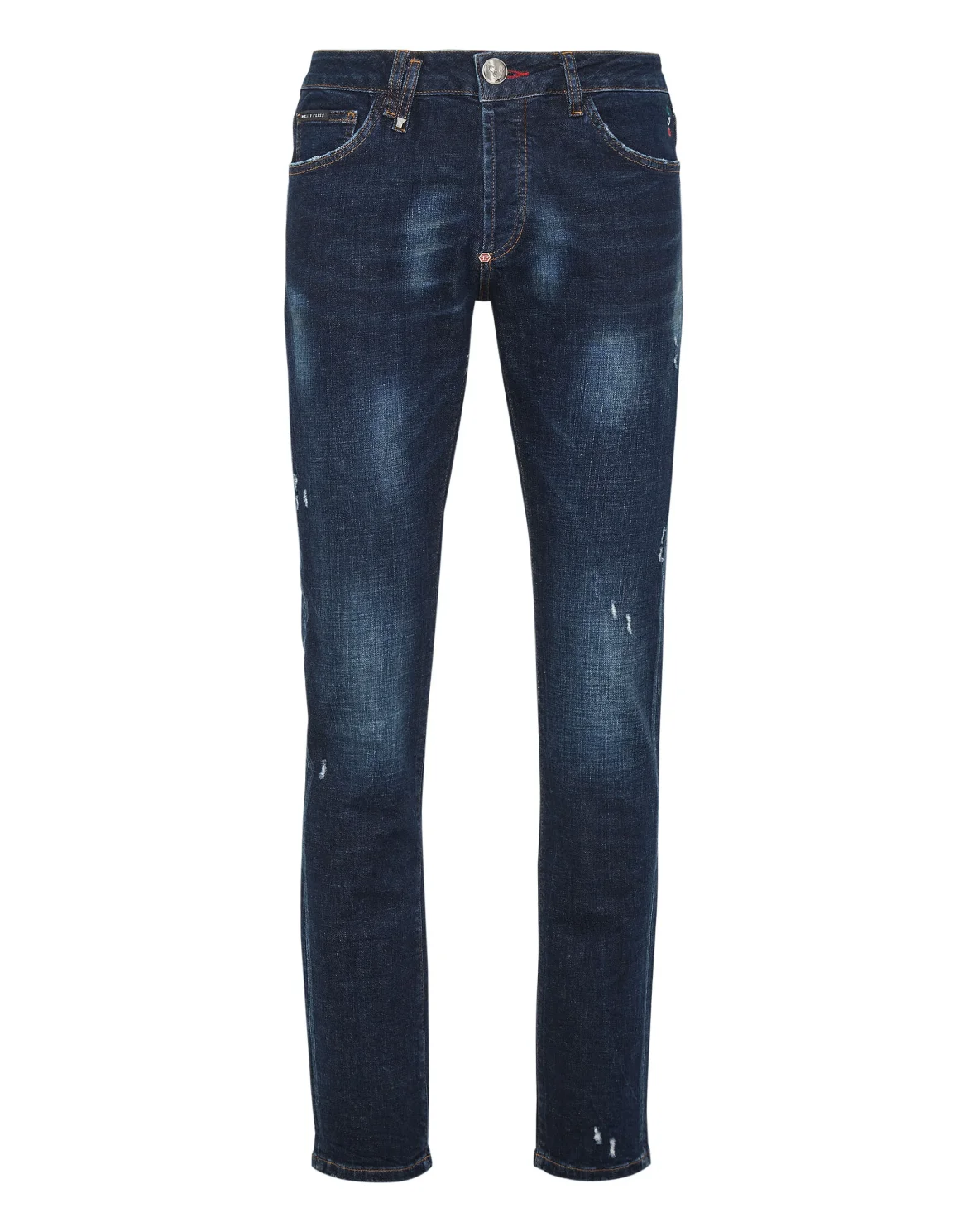 Super Straight Cut Trousers Love Tattoo, цвет: Синий