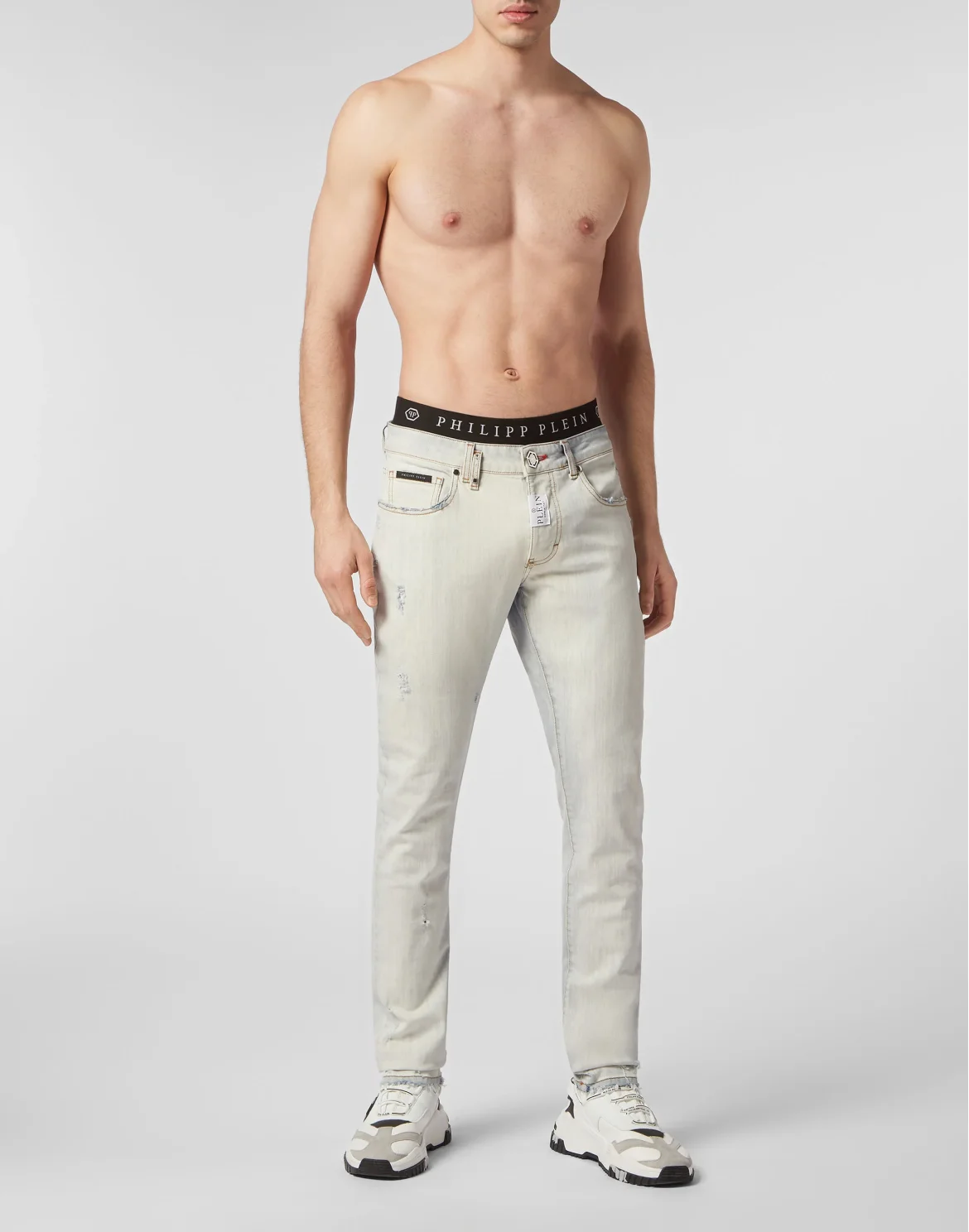 Denim Trousers Super Straight Cut Fit, цвет: Синий