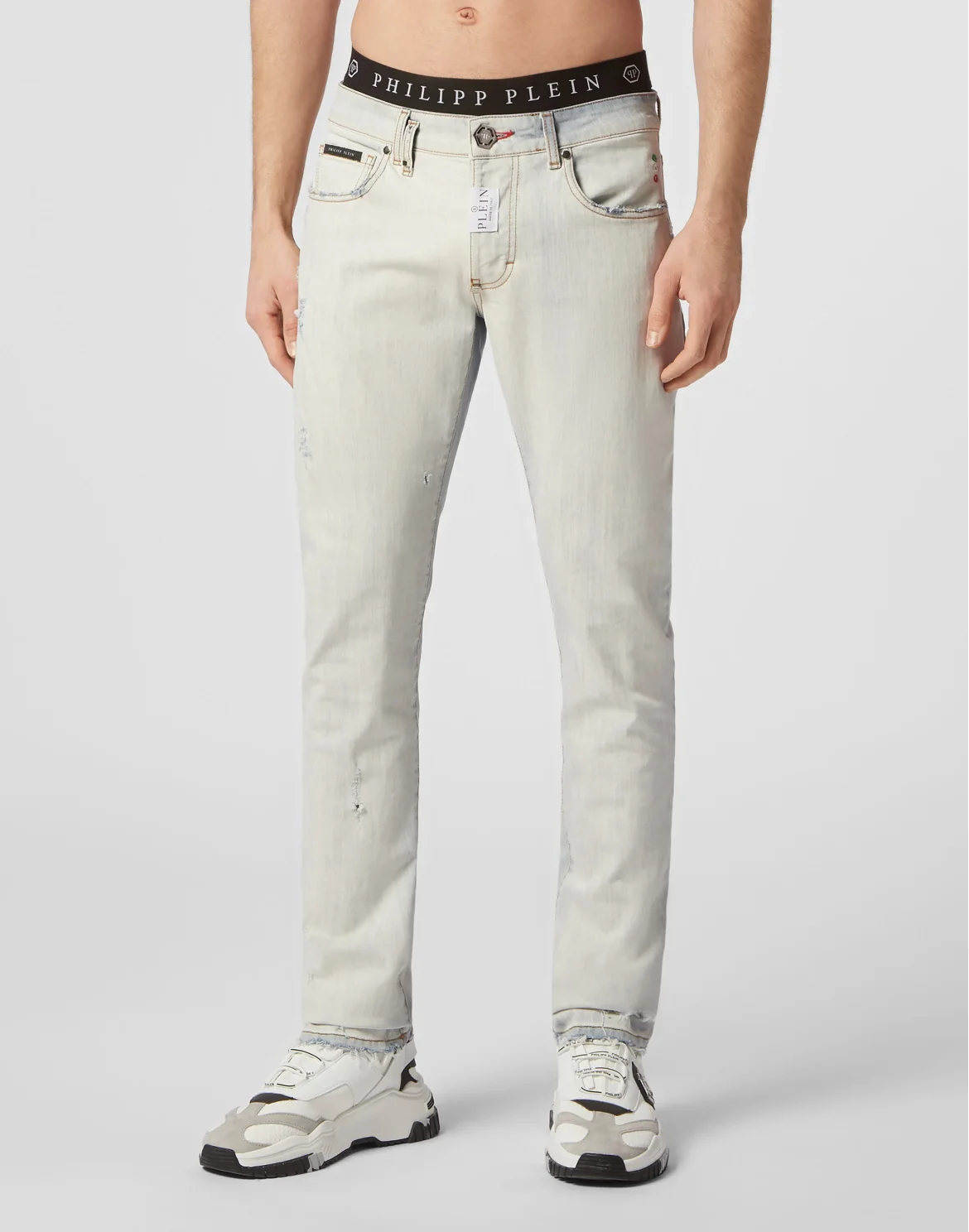 Denim Trousers Super Straight Cut Fit, цвет: Синий