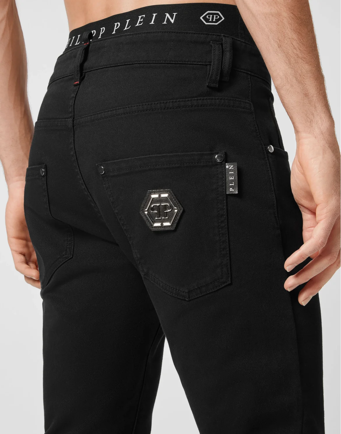 Denim Trousers Skinny Fit, цвет: Черный
