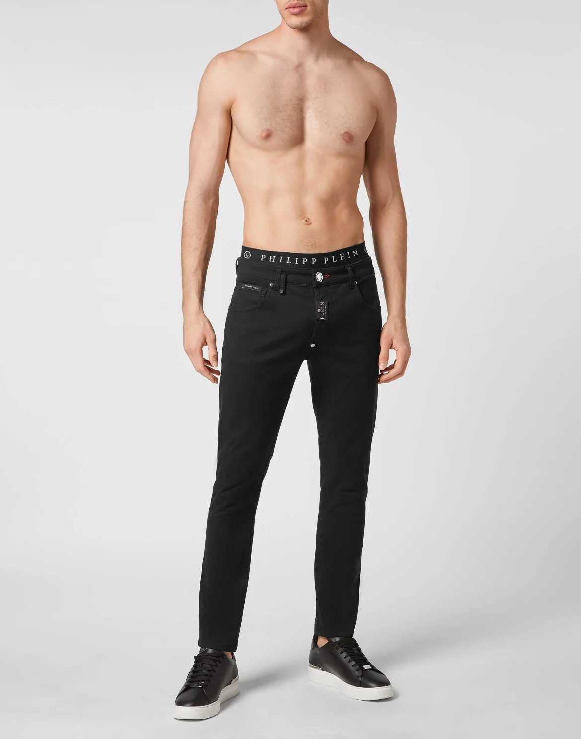 Denim Trousers Skinny Fit, цвет: Черный