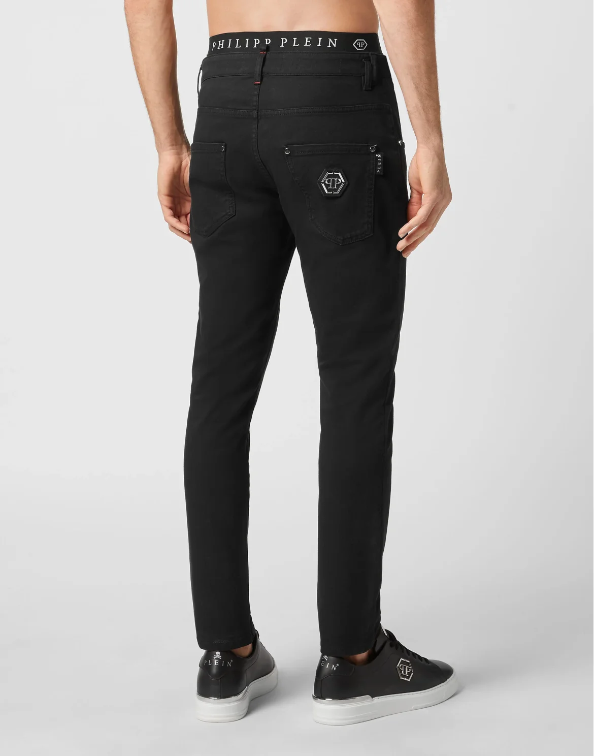 Denim Trousers Skinny Fit, цвет: Черный