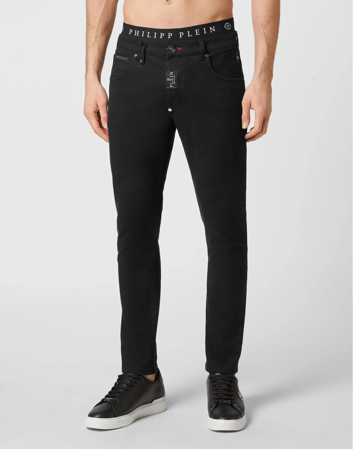 Denim Trousers Skinny Fit, цвет: Черный