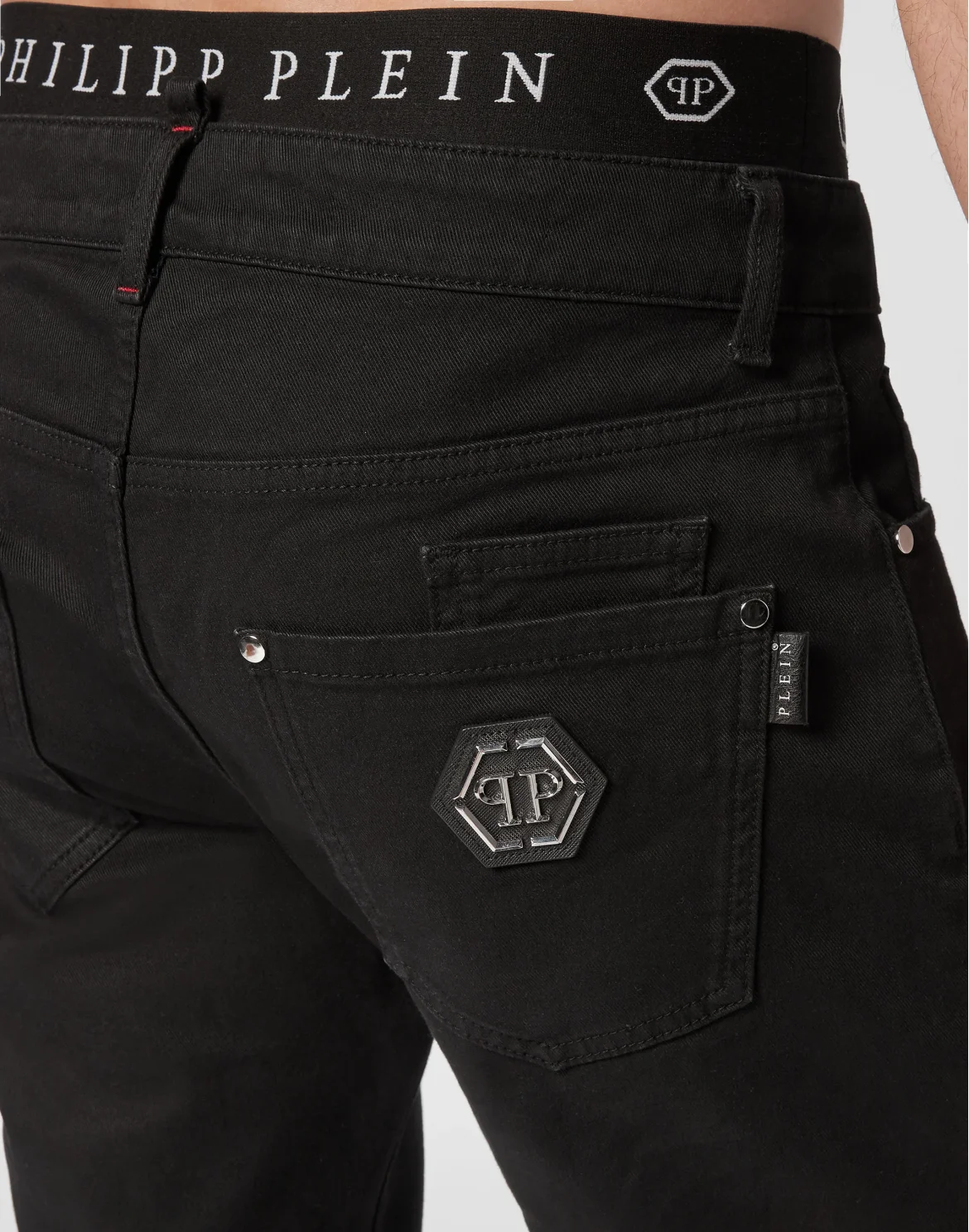 Denim Trousers Super Straight Cut Fit, цвет: Черный