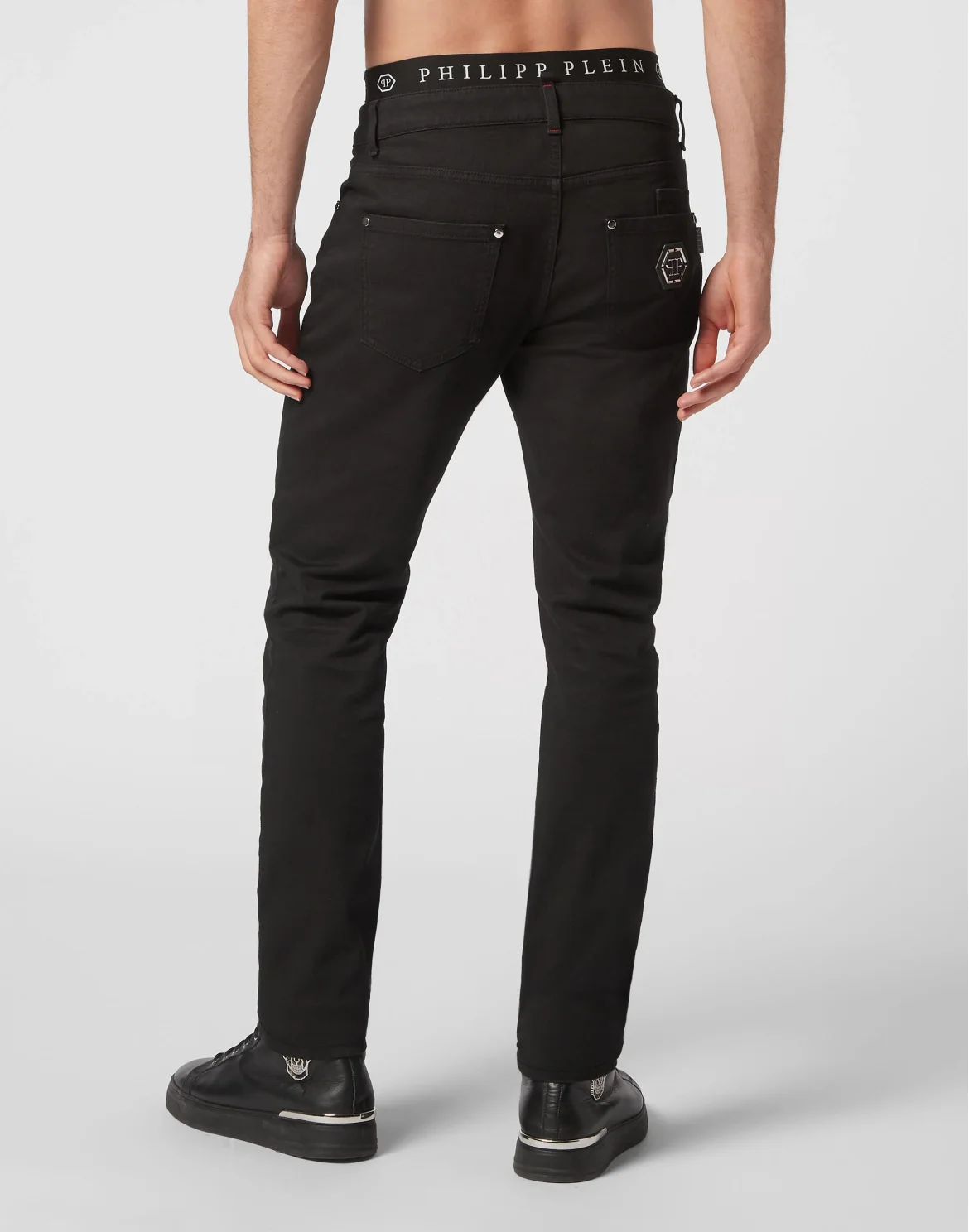 Denim Trousers Super Straight Cut Fit, цвет: Черный
