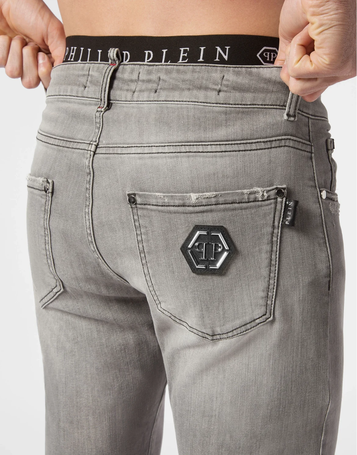 Denim Trousers Straight Supreme Fit, цвет: Серый