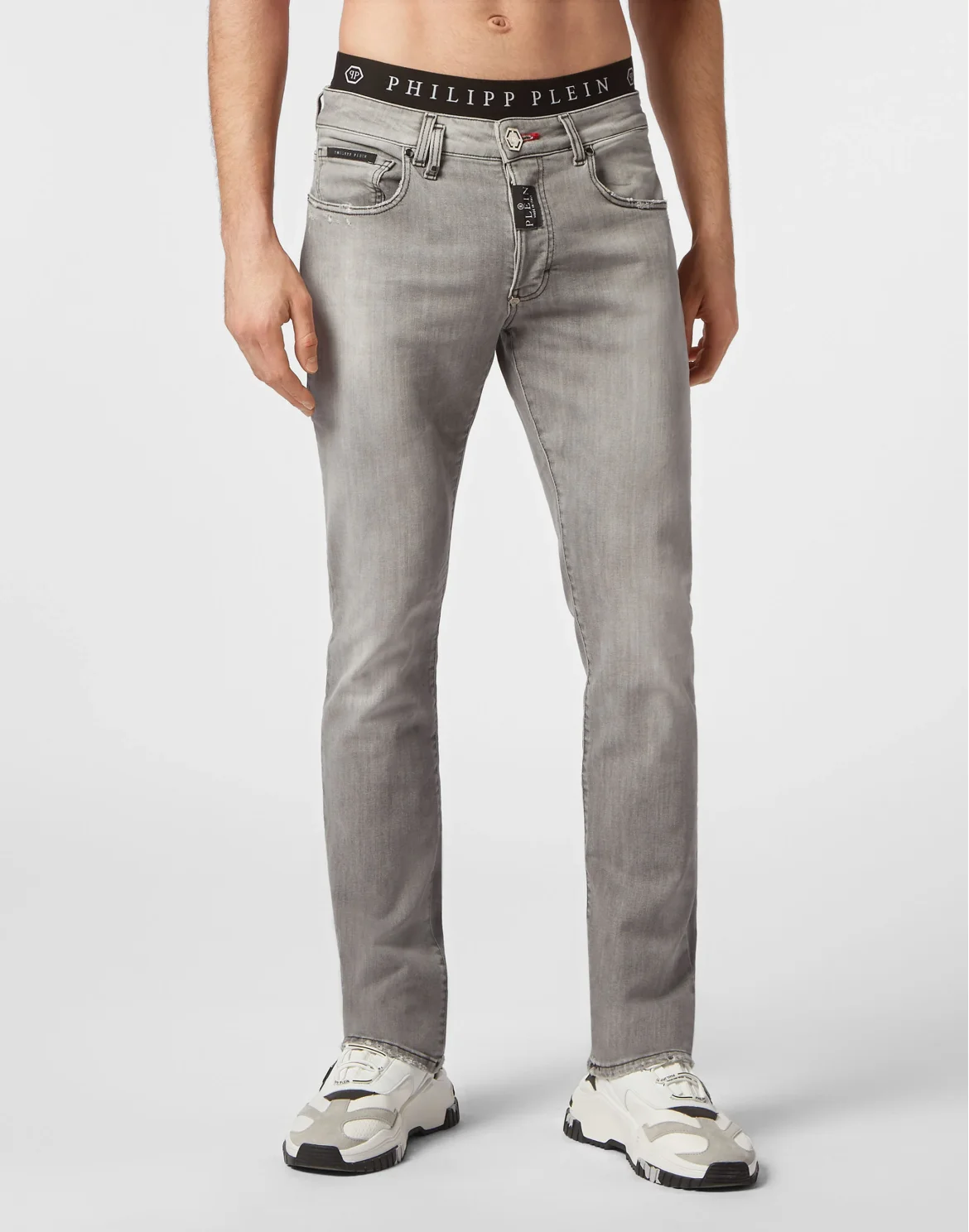 Denim Trousers Straight Supreme Fit, цвет: Серый