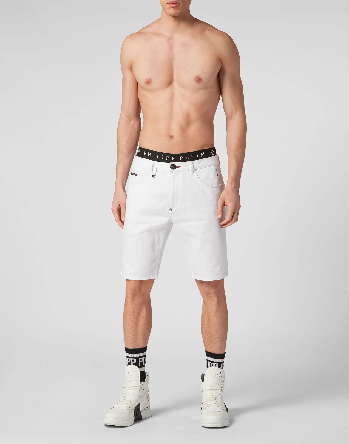 Denim Shorts Mikonos fit, цвет: Белый