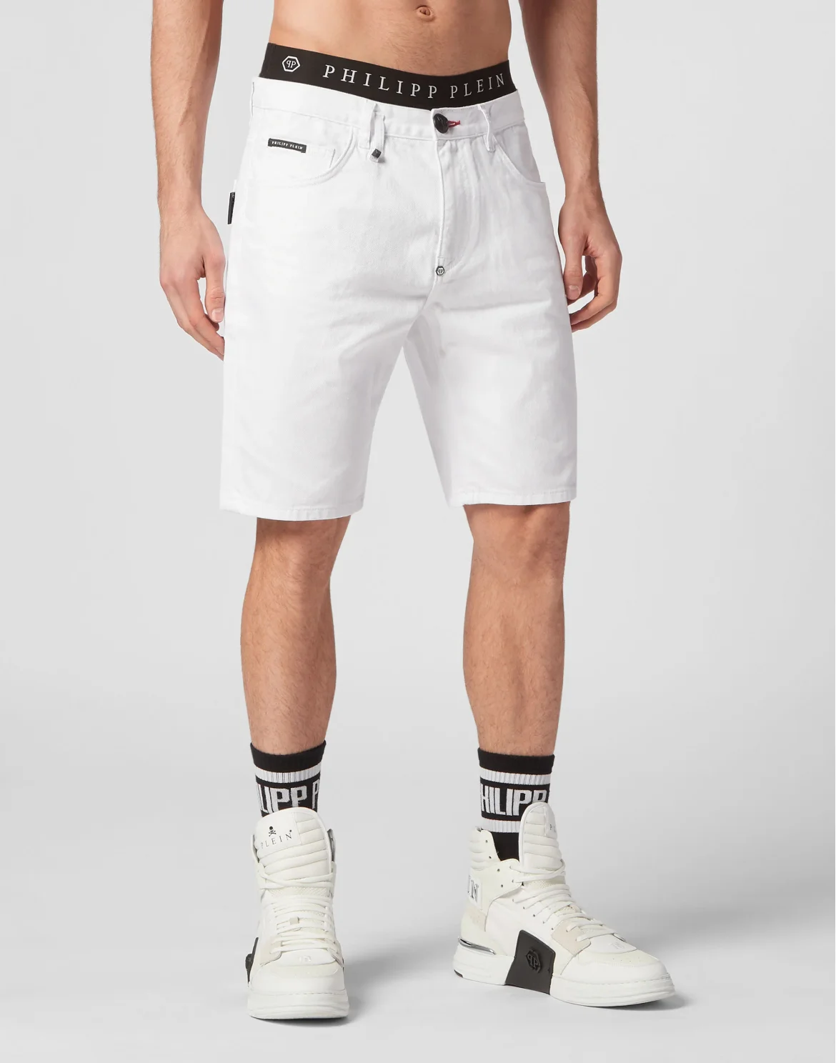 Denim Shorts Mikonos fit, цвет: Белый