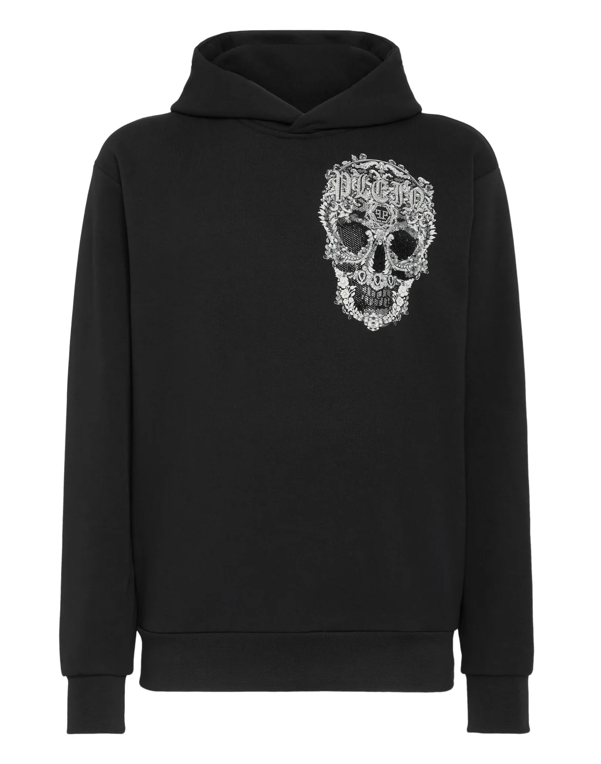Hoodie sweatshirt Baroque Skull, цвет: Черный