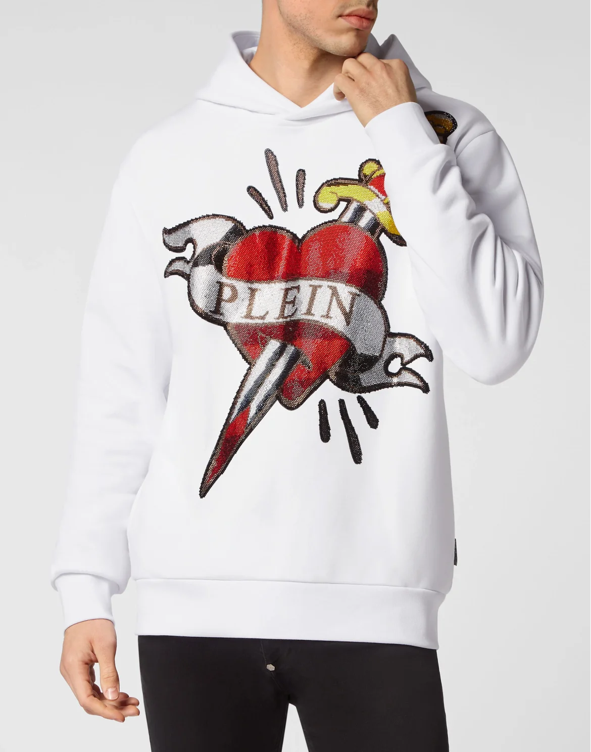 Hoodie sweatshirt Love, цвет: Белый